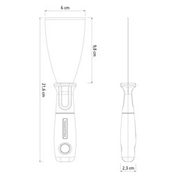 Espátula Rígida 6 Cm em Aço Carbono com Cabo de Polipropileno - Tramontina 77395065 - 3