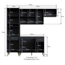 Ver imagem 4 de Cozinha Completa 3 Peças 8 Portas 2 Gavetas 1 Nicho para Forno Atena 