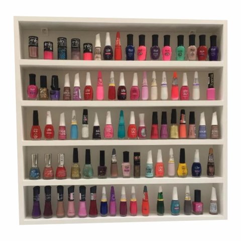 Expositor de Esmaltes 60 X 60 X 6cm P/ 200 Esmaltes 100% Mdf