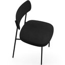 Ver mais imagens de Kit 08 Cadeiras Decorativas Estofadas para Sala de Jantar Melina L02 Crepe Preto - Lyam Decor