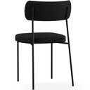 Ver imagem 6 de Kit 08 Cadeiras Decorativas Estofadas para Sala de Jantar Melina L02 Crepe Preto - Lyam Decor