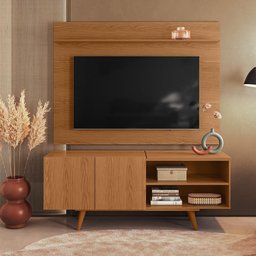 Painel para Tv Maia com Rack Aldan - Colibri Móveis - Freijo - 2