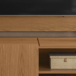 Painel para Tv Maia com Rack Aldan - Colibri Móveis - Freijo - 8