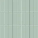 Ver imagem 4 de Papel de Parede Adesivo Tijolinho Verde Lavável Fosco 10m