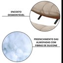 Ver imagem 6 de Poltrona com Puff Linho Bege Médio Costela 67cm