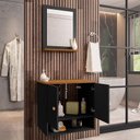 Ver imagem 2 de Conjunto de Banheiro com Gabinete 2 Portas e 1 Espelheira Deli