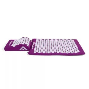 Kit de Relaxamento em Casa: Tapete e Travesseiro Acupress Brasil "roxo" Tamanho Grande