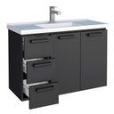 Ver imagem 6 de Gabinete Para Banheiro Aço Damasco Suspenso 80 Com Lavatório Cozimax Preto