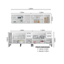 Ver imagem 3 de Armário Multiuso em Aço 12 Portas 4 Gavetas e Nicho Toalheiro New Premium Itatiaia