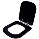 Ver imagem 2 de Assento Sanitário Poliester Debba Matte Black para Vaso Roca