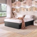 Ver imagem 1 de Cama Casal Flutuante 142,2cm com Box Baú para Armazenamento Cor:grafite