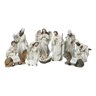 Presépio Natalino 11 Peças em Resina 20cm Acabamento Branco - 1