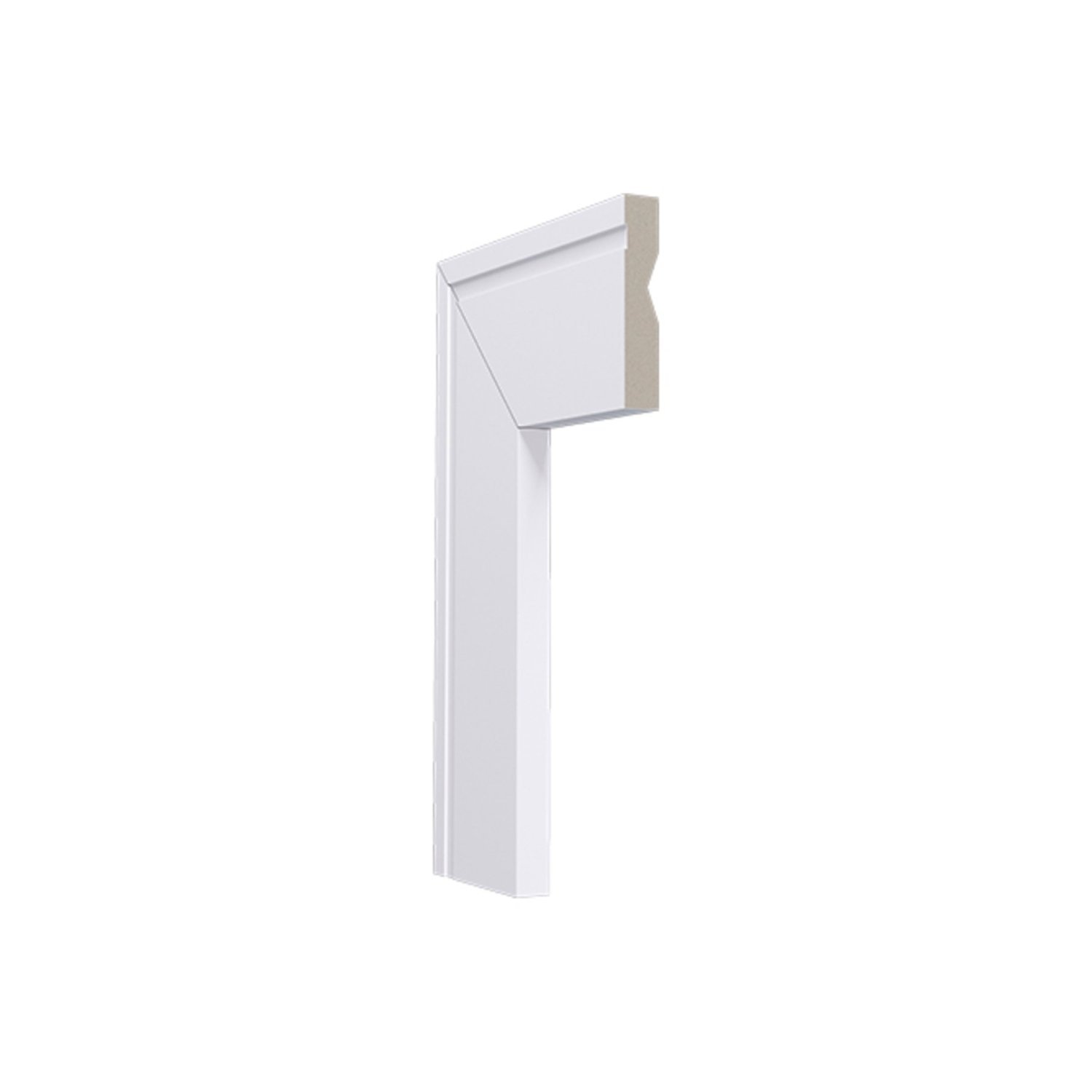 Guarnição de Poliestireno 7cm x 13mm x 2,40m Frisado LEV72 Santa Luzia - 1