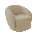 Ver imagem 6 de Conjunto 1 Sofá Living 160cm e 1 Poltrona Decorativa Sala de Estar Íbis Encosto Fixo Bouclê Bege G33