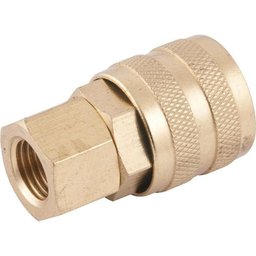 Engate Rápido Fêmea 1/4" Npt Latão com Rolete - Vonder - 1