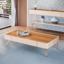 Ver imagem 2 de Mesa de Centro Cadenza Off White/cinamomo - Hb Móveis