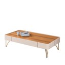 Ver imagem 1 de Mesa de Centro Cadenza Off White/cinamomo - Hb Móveis