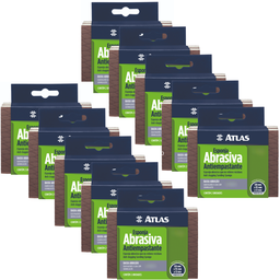 Kit 10 Pares Esponja Abrasiva Alta Abrasão Antiempastante Granulação 100 - 2