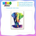 Ver imagem 3 de Placa Decorativa Mdf A4 Elefante Colorido Sala Quarto El1