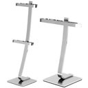 Ver imagem 1 de Porta Papel Higiênico Duplo e Toalha de Rosto Cromado F.bali