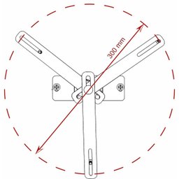 SUPORTE PROJETOR DATASHOW PAREDE BRAÇO 40 CM BRANCO - 5