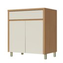 Ver imagem 1 de Balcão Cozinha 2 Portas com Tampo 80cm Condessa Nesher Carvalho e Greige