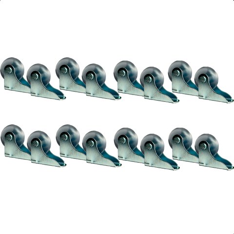 Kit 16 Rodizio Rodinha de Silicone Fixo Anti Risco para Sofá Retrátil 38mm - Arkell