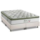Ver imagem 1 de Cama Box Queen: Colchão Molas Herval Masterpocket Ensacadas Monte Carlo Visco + Base Branco(158x198