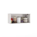 Ver imagem 4 de Armário Aéreo Celeste Kappesberg 100% Mdf 1 Porta Basculante Branco/azul 80cm