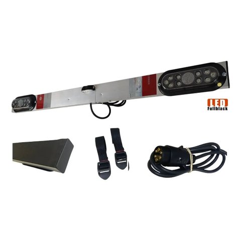 Régua Sinalizadora Blindada Transbike Luz Led Cristal