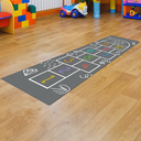 Ver imagem 4 de Adesivo de Chão Amarelinha Infantil Educativo e Divertido