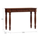 Ver imagem 4 de Aparador Madeira Maciça 2 Gavetas 120 Cm 8933 Cafe Milani Store Cafe