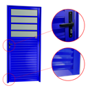 Ver imagem 2 de Porta de Cozinha Alumínio 86 Esq. V.Boreal Azul Brimak