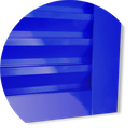 Ver imagem 4 de Porta de Cozinha Alumínio 86 Esq. V.Boreal Azul Brimak