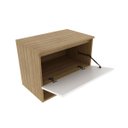 Ver imagem 6 de Gabinete Suspenso para Banheiro Moderno sem Cuba 60cm Tecnomóbili - Amêndoa/Branco