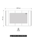 Ver imagem 3 de Painel Tv 75 Pol 239cm com Led Martan Tauari/off Flex L06 - Mpozenato