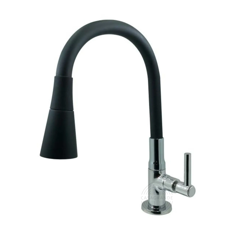 Torneira Gourmet Cozinha Flexível Multiuso Preto Mesa C34 Multiuso - 1