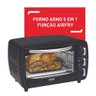 Forno Elétrico Arno Airfry 5 em 1 20l Preto For2 220v - 3