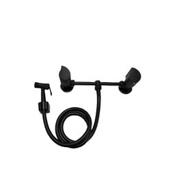 Ducha Higiênica com Misturador Externo Samer Metais 1/4 de Volta Preto C71 - 1
