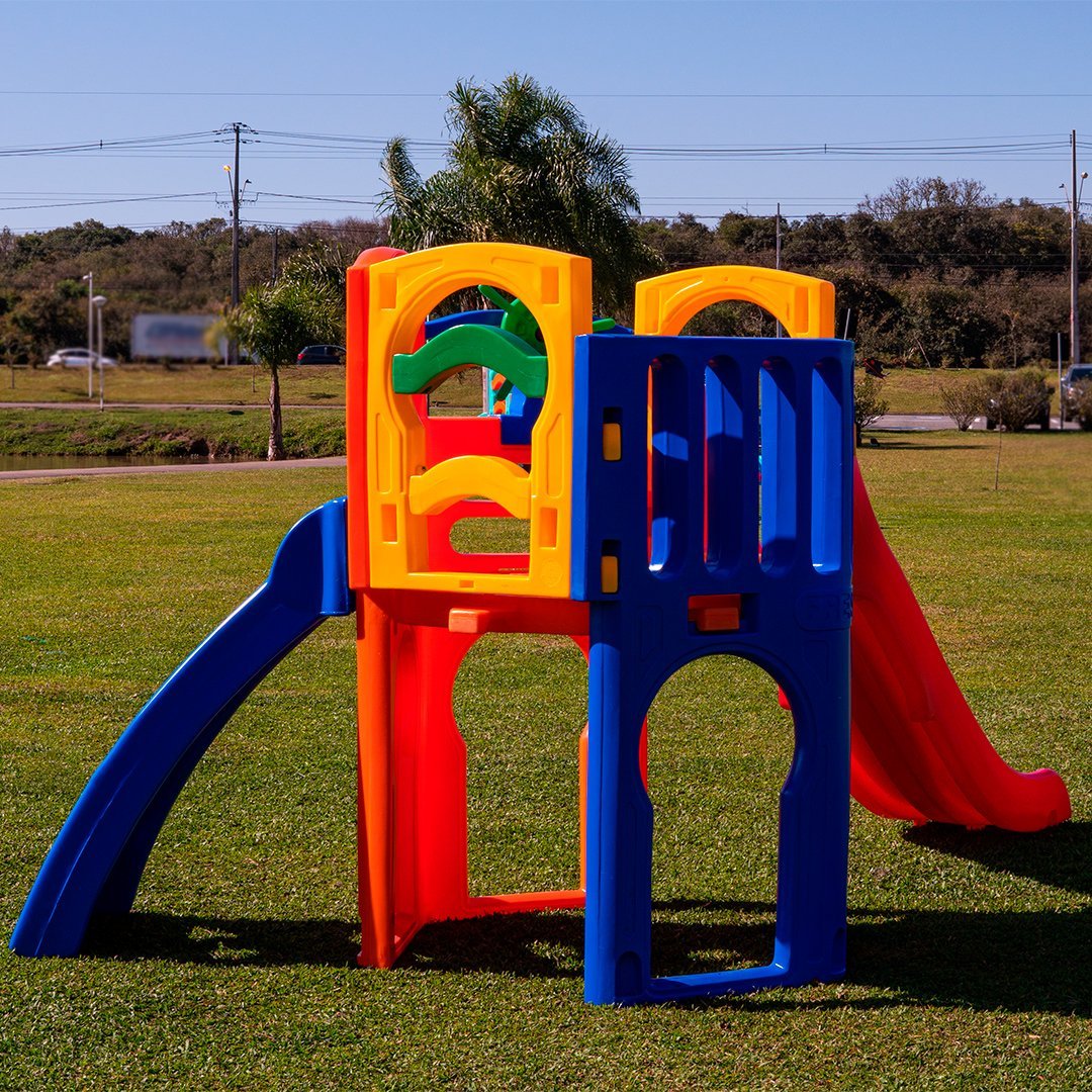 Playground Royal Prata com Escorregador Infantil Freso - 3
