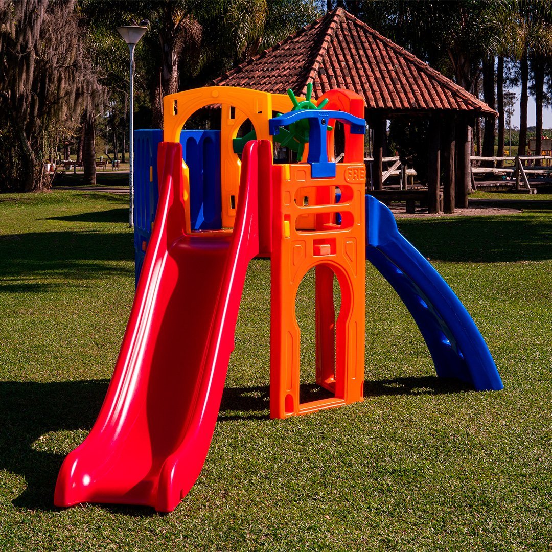 Playground Royal Prata com Escorregador Infantil Freso - 2