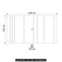 Ver imagem 4 de Painel para Tv Suspenso 75 Pol 240cm Celi D04 Off White - Mpozenato