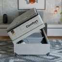 Ver imagem 6 de Cama Box Baú Solteiro + Colchão Comfort Class Pillow Top Branco/suede Branco