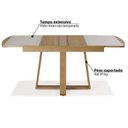 Ver imagem 4 de Mesa de Jantar Retangular Extensível 178cm Vidro