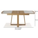 Ver mais imagens de Mesa de Jantar Retangular Extensível 178cm Vidro