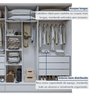 Guarda Roupa Casal 6 Portas com 9 Gavetas 100% MDF Urbano - 10