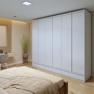 Guarda Roupa Casal 6 Portas com 9 Gavetas 100% MDF Urbano