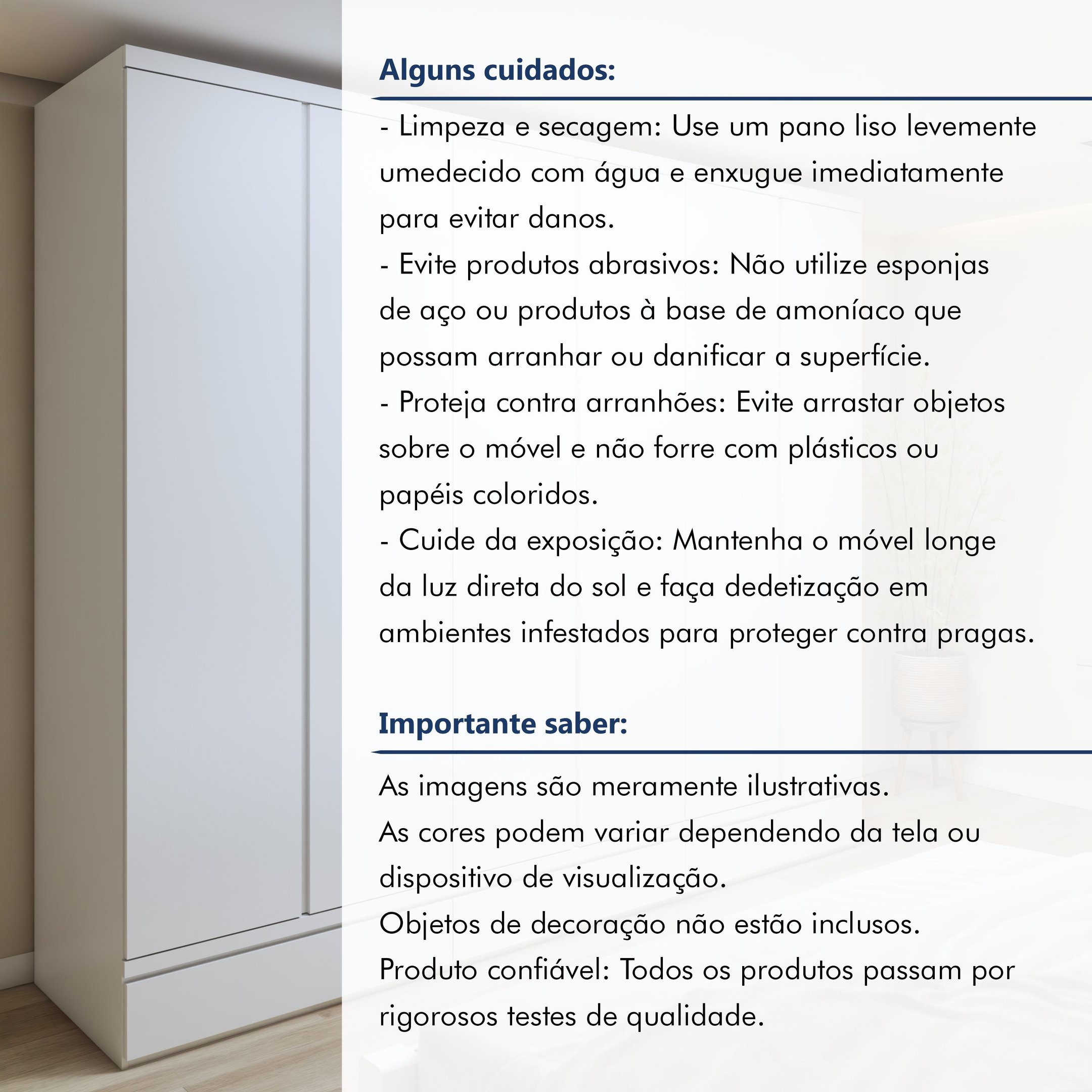 Guarda Roupa 100% MDF 6 Portas 9 Gavetas Urbano - 12