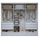 Ver imagem 4 de Guarda Roupa Casal 6 Portas com 9 Gavetas 100% MDF Urbano