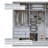 Guarda Roupa Casal 6 Portas com 9 Gavetas 100% MDF Urbano - 8